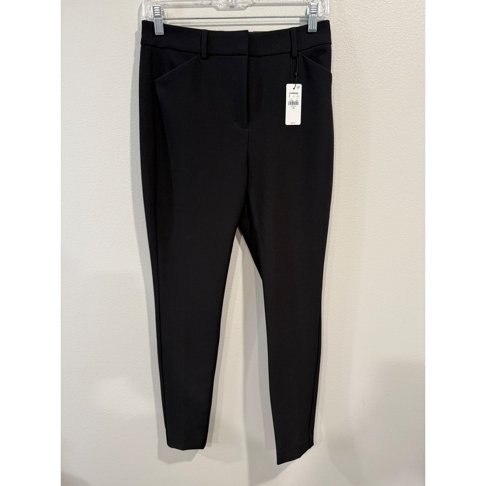 Express Editor Skinny High Rise Pants Black Slim Fit Women‎ Size 2R